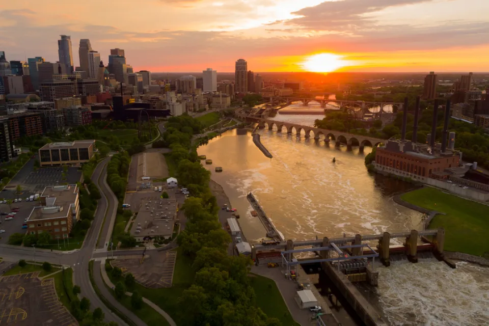 Mississippi River, Downtown Minneapolis